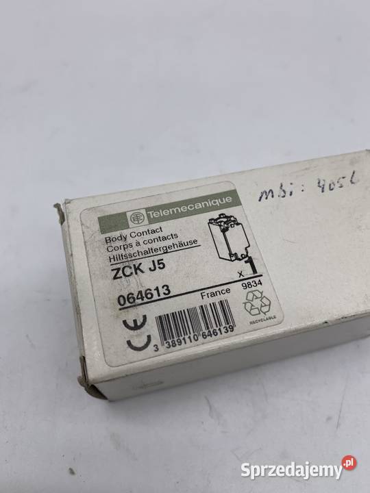 Telemecanique ZCK J5 064613 korpus wyłącznika mazowieckie Warszawa sprzedam