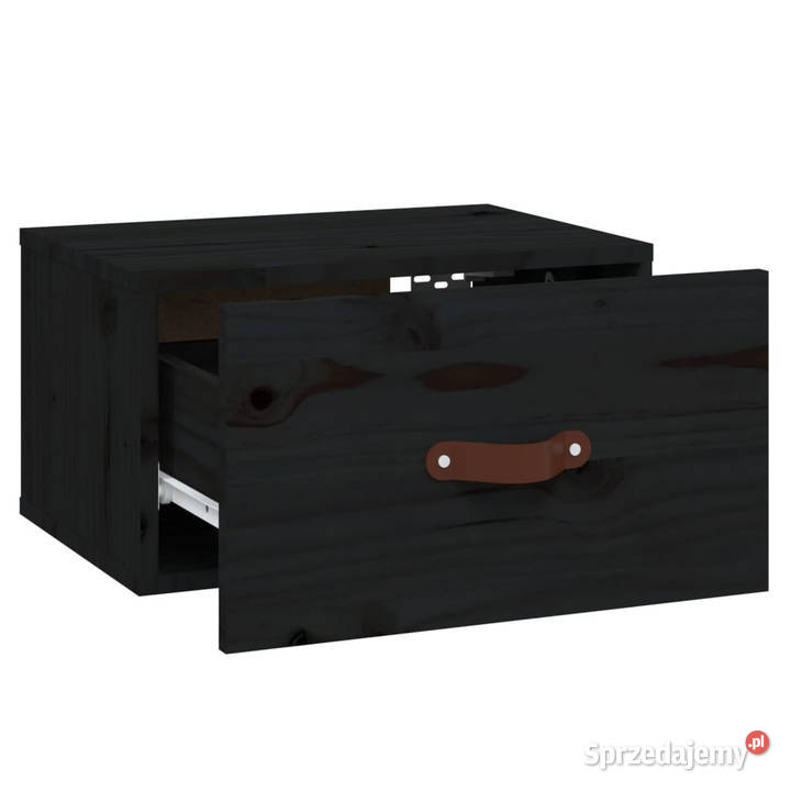 Szafka nocna wisząca 40x295x22 czarna WM820994 Warszawa