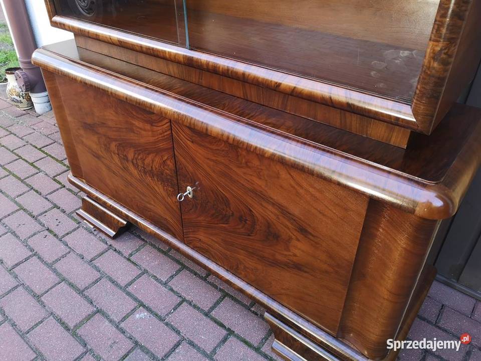 Witryna ARTDECO Serwantka Biblioteka Orzech