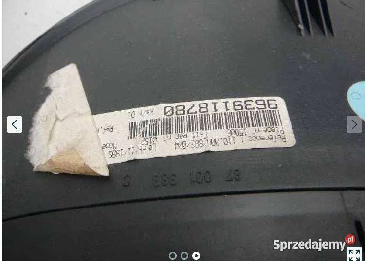 Licznik zegary Peugeot 607 wielkopolskie Ostrów Wielkopolski