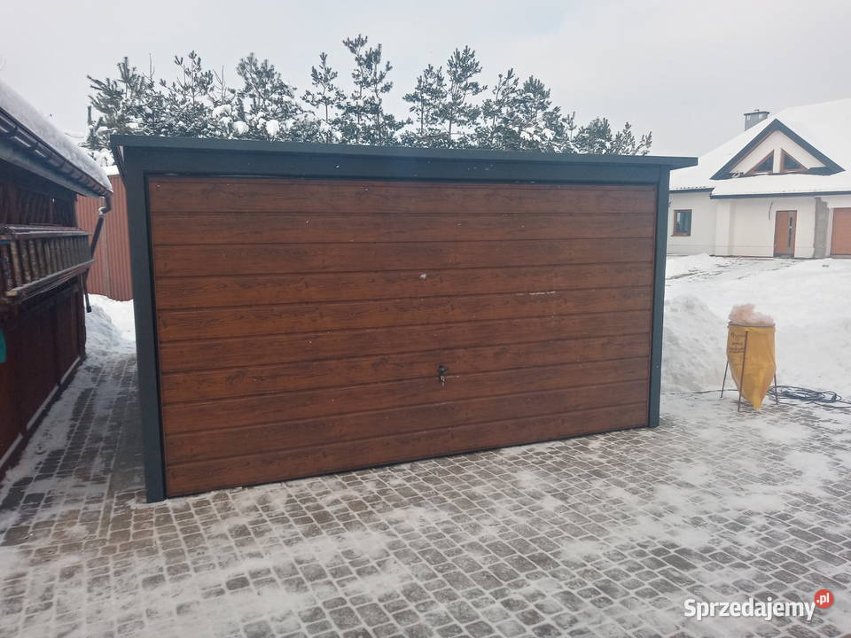 Garaż blaszany 6x6 drewno podobny profil 36m2 Strzelce Opolskie