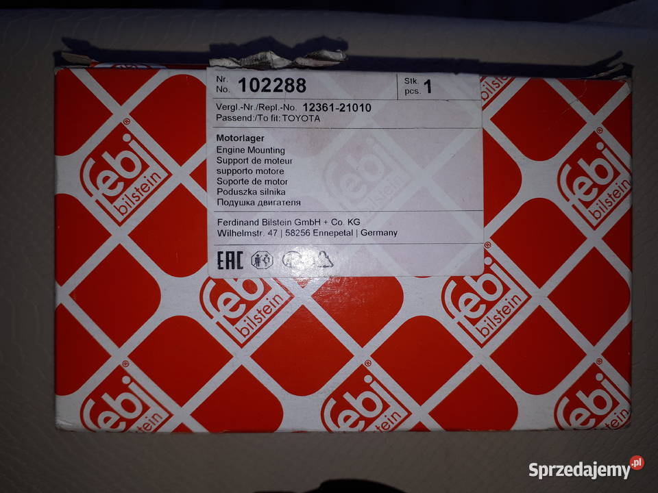 Poduszka amortyzacyjna silnika toyota corolla śląskie Częstochowa