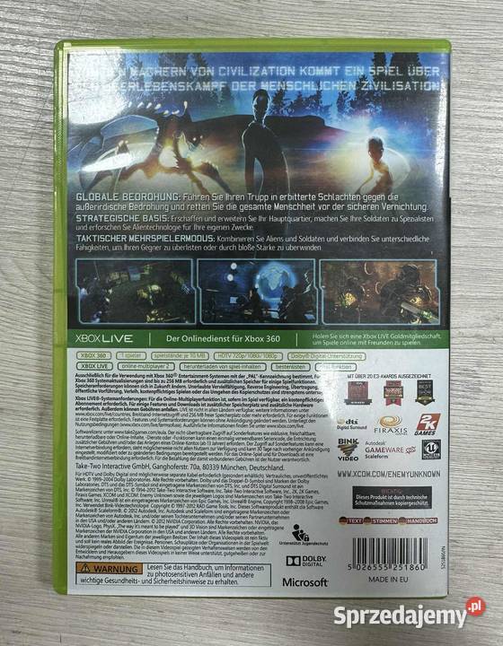 Gra na Xbox 360 Xcom Enemy Unknown Elbląg