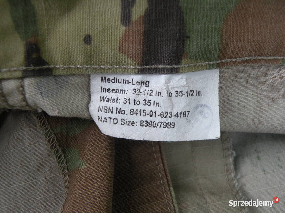 Spodnie ACU multicam OCP medium long naprawiane Kolekcje Wrocław