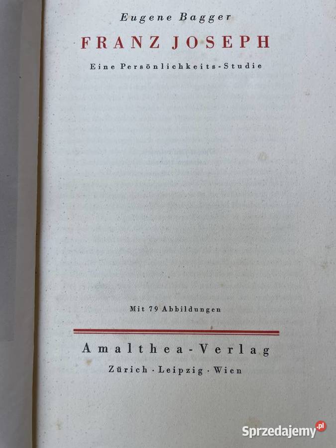 Franz Joseph Eugene Bagger Książki naukowe i popularnonaukowe łódzkie