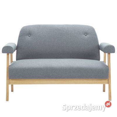 vidaXL Sofa 2osobowa tapicerowana tkaniną
