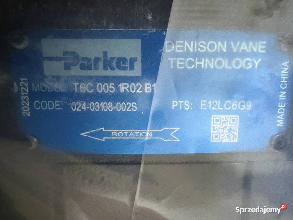 Parker T6C 005 1R02 B1 Hydraulic Pump Warszawa sprzedam