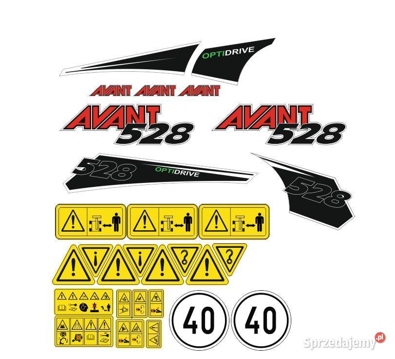 Naklejki Avant 528 ładowarka super mocne kujawsko-pomorskie Bydgoszcz sprzedam