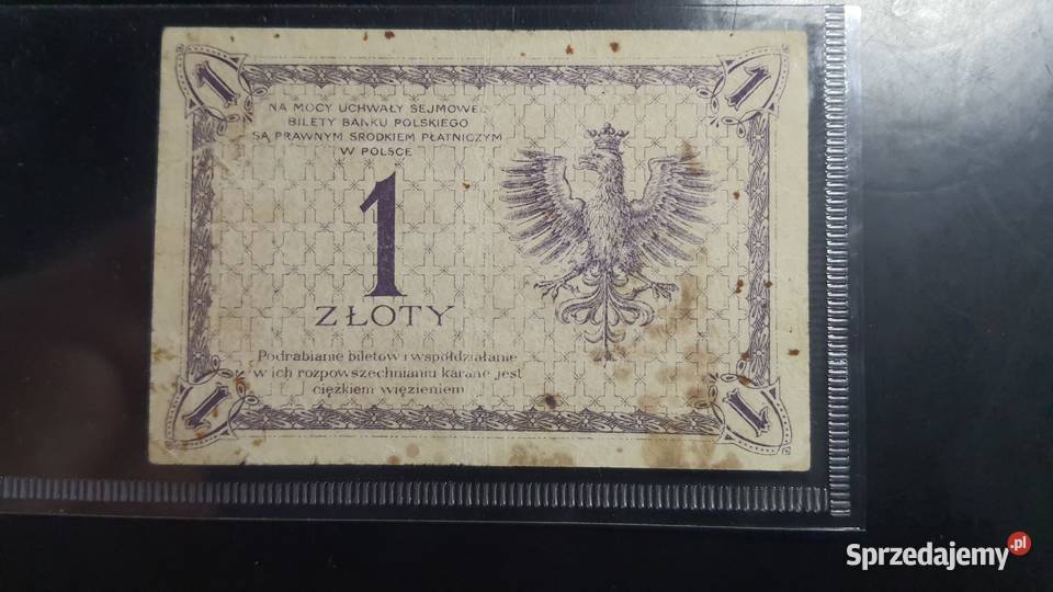 RZADKOŚĆ 1 złoty 1919 S 59 D Warszawa sprzedam