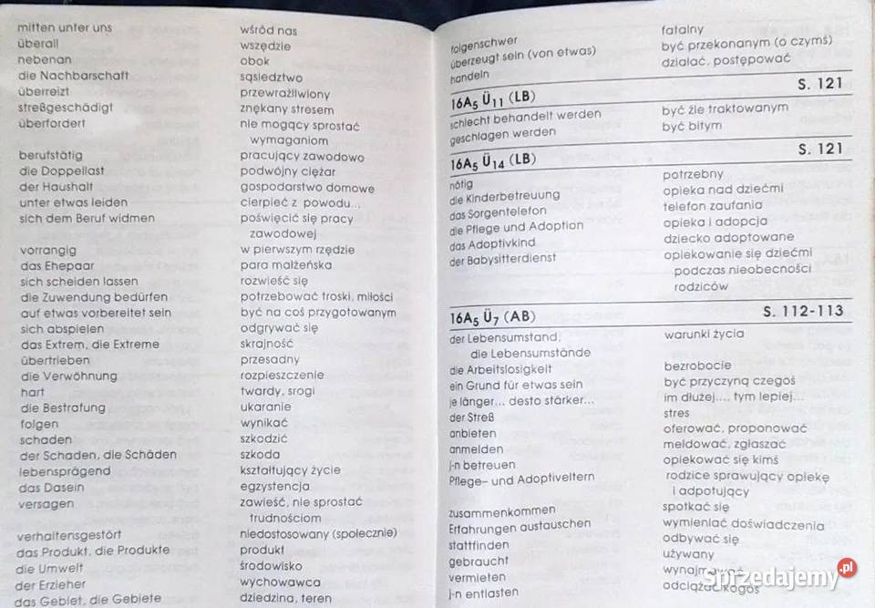 Deutsch aktiv Neu Słowniczek E Zawadzka Rok wydania 1996 sprzedam