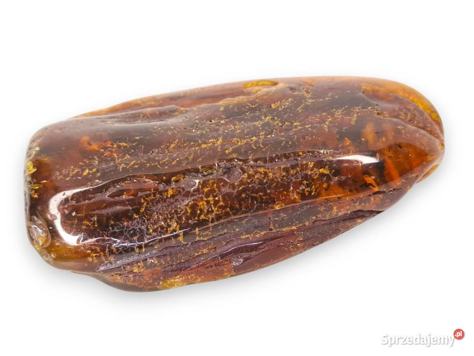 Broszka z bursztynu bursztyn bryłka 1494 mazowieckie Warszawa