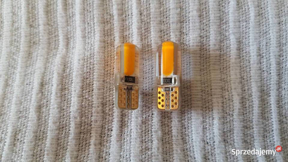 DIODA ŻÓŁTA T10 W5W COB AMBER PODŚWIETLENIE wielkopolskie Poznań