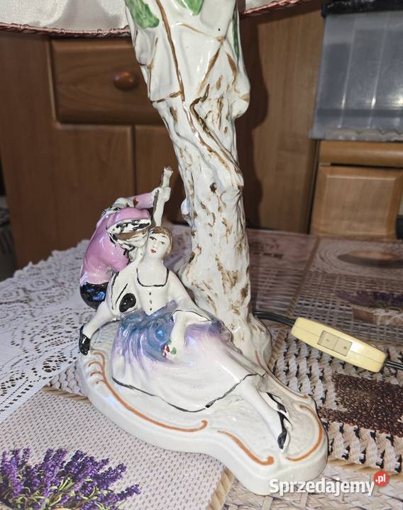 Lampka kolekcjonerska Steatyt Katowice porcelana Sosnowiec sprzedam