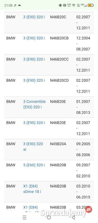 Alternator regenerowany BMW
