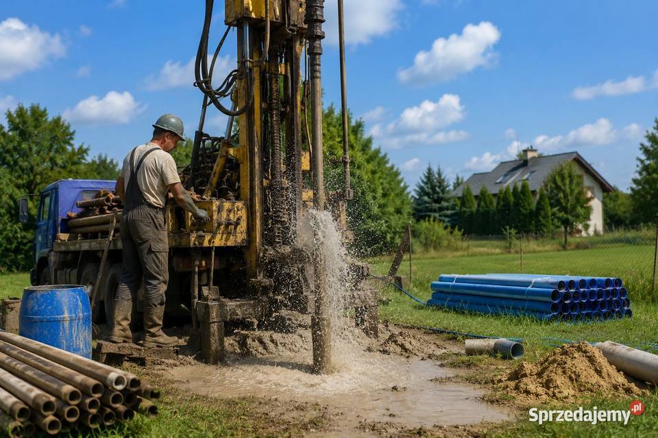Wykopanie studni odwiert wiercenie Brzed Dolny Wrocław