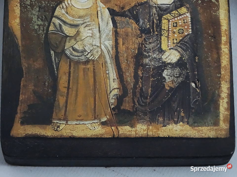 Ikona Przyjaźni Chrystus I Menas Kopia Na lubelskie Biłgoraj