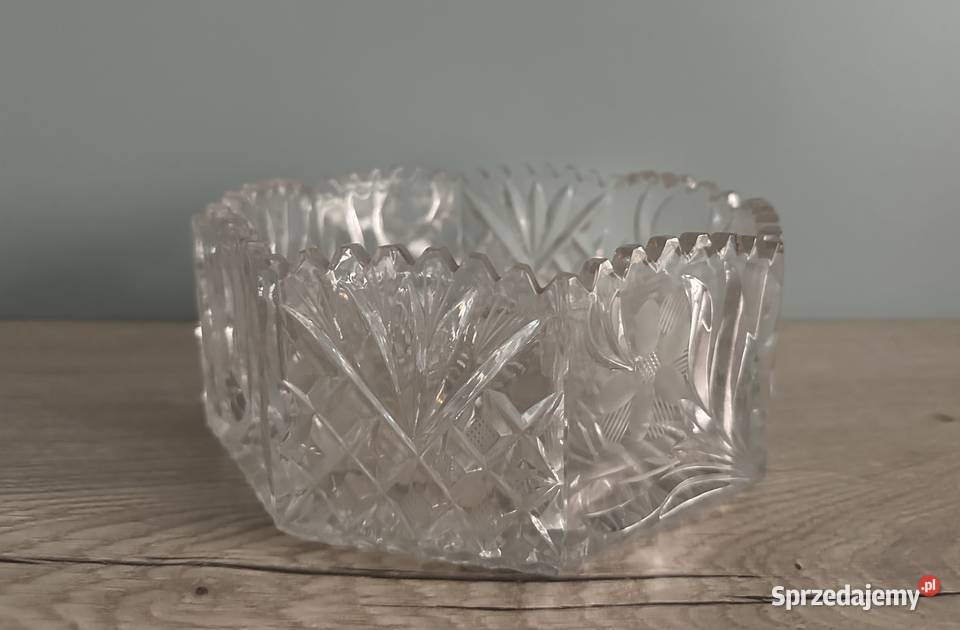 Salatera misa kryształ z lat 50tych
