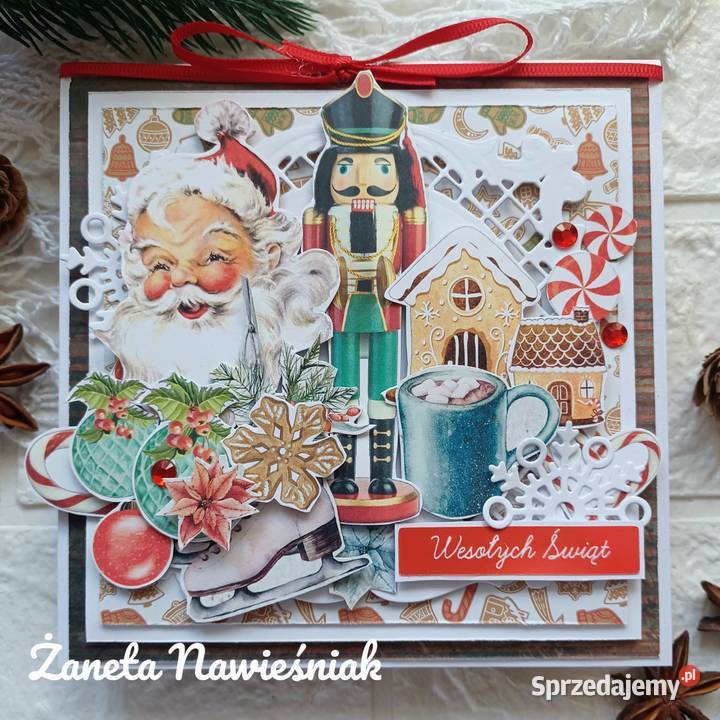 Boże Narodzenie kartki świąteczne hand made Mszana Dolna sprzedam