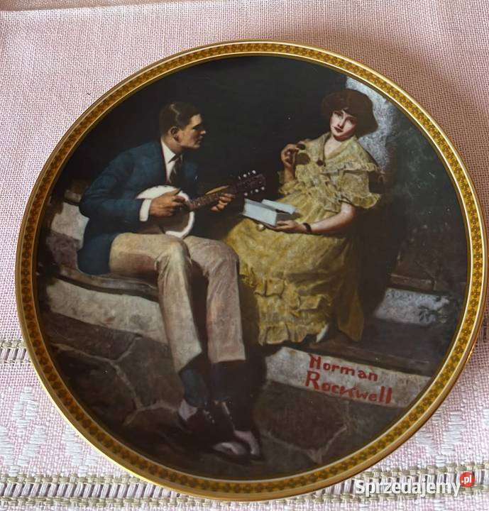 Talerz kolekcjonerski Pandering on the porch Gdańsk