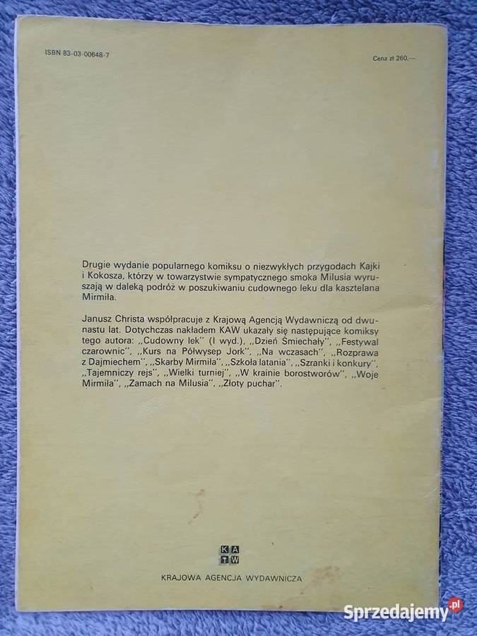 Kajko i Kokosz Cudowny Lek wydanie 2 1988 pomorskie sprzedam