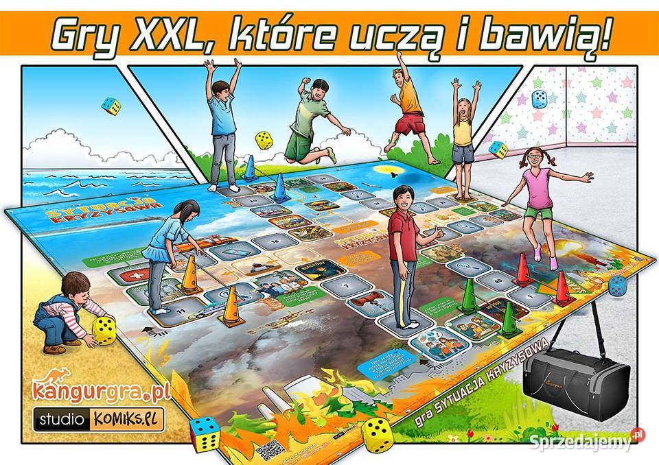 Gra XXL SYTUACJA KRYZYSOWA DZIECI do skakania małopolskie Kraków