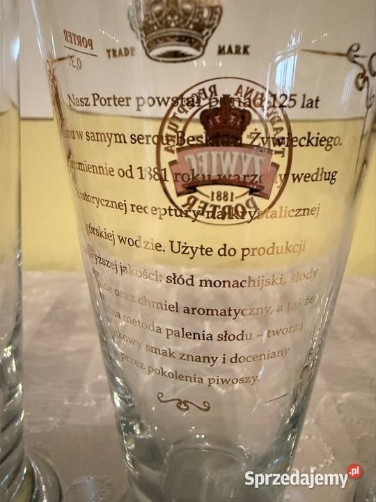 Szklanki Żywiec Porter 1881 300ml Zestaw 4 Czerwionka-Leszczyny