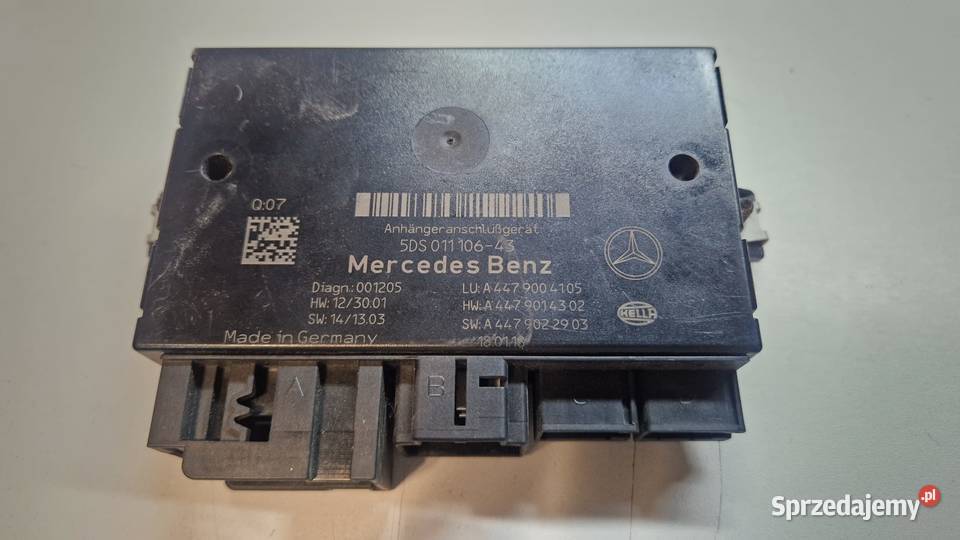 Moduł haka Mercedes Benz 5DS 01110643 osobowe Dziewkowice