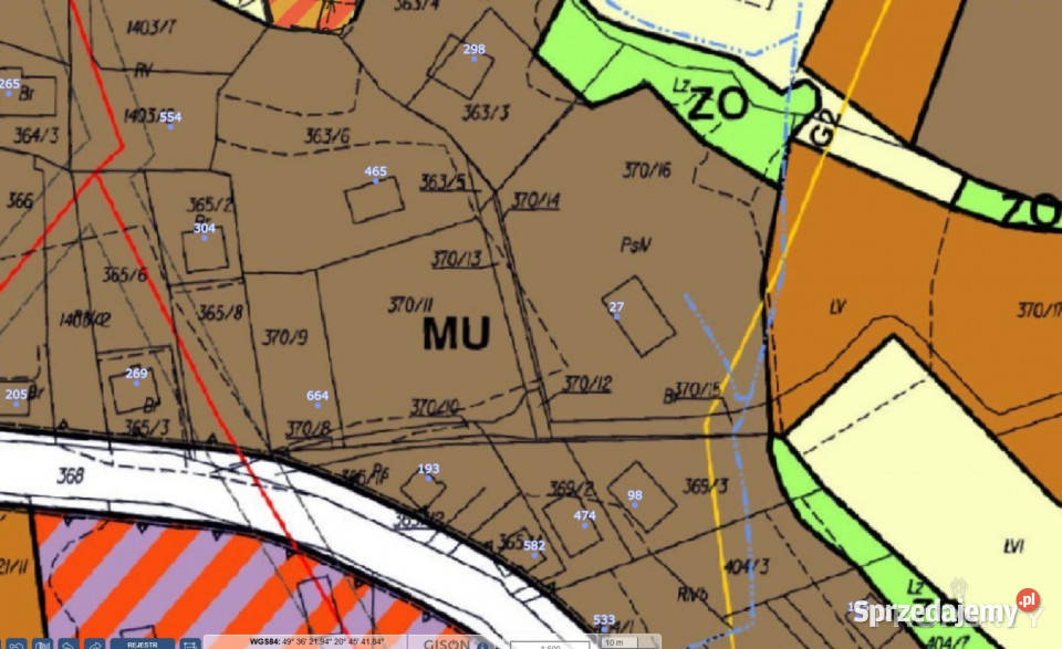 Grunt 2506m2 Mystków 299zł/m2