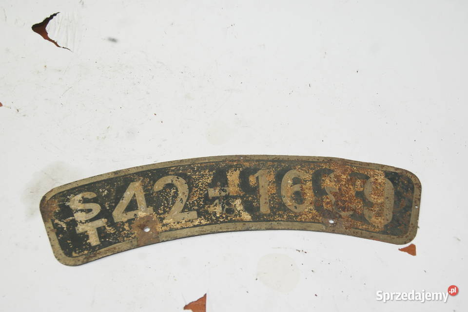 STARA TABLICA REJESRACYJNA TRIUMPH BSA ZUNDAPP Rybnik sprzedam