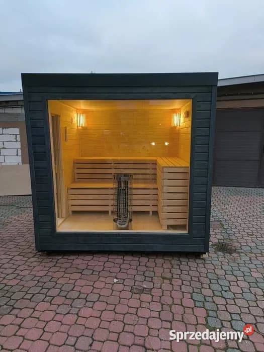 SAUNA zewnętrzna OGRODOWA 25x23 m Ocieplona Piec Warszawa