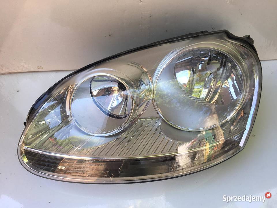 VW GOLF 5 LEWA LAMPA PRZÓD SREBRNA Ostroróg