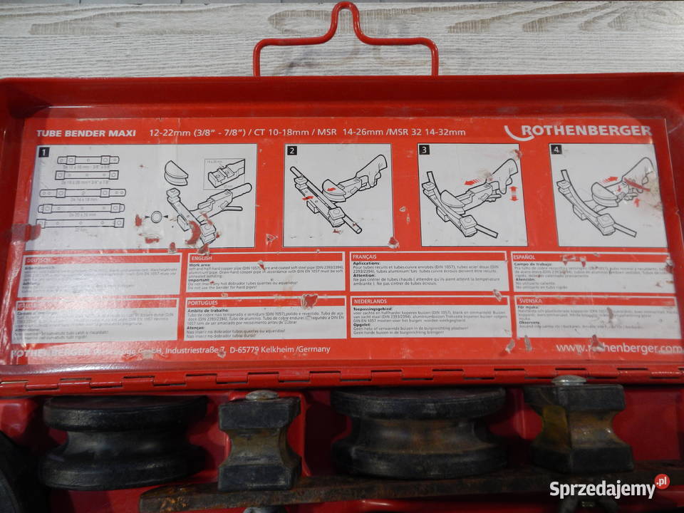 Giętarka Ręczna Rur Rothenberger 1222mm Leżajsk