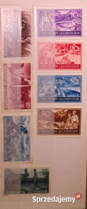 Lichtenstein 1941 i 1937r PEŁNA SERIA niski łódzkie Radomsko