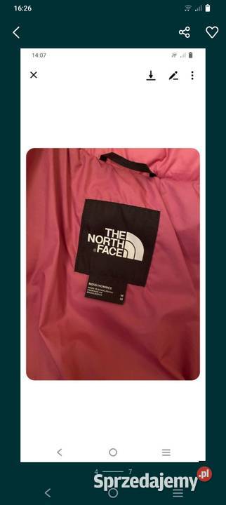 Kurtka the north face M czerwony