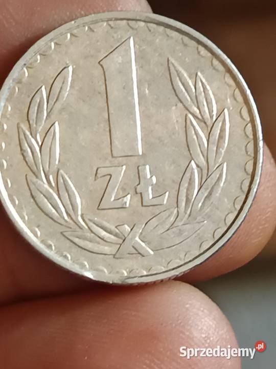 Sprzedam monete 1 zloty 1985 odkroj blachy Chełm