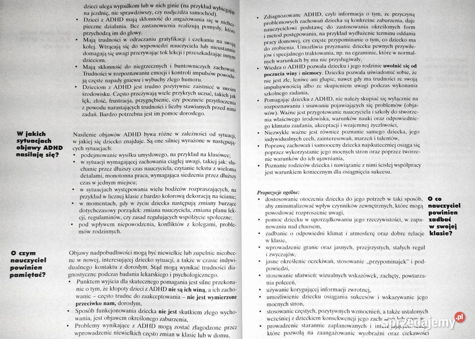 Dziecko nadpobudliwe w szkole Ewa Góralczyk Chełm