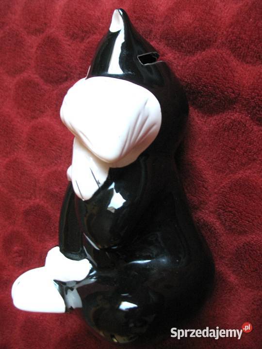 Kot Sylwester skarbonka 16 x 11 x 10 ceramika Siedlce sprzedam