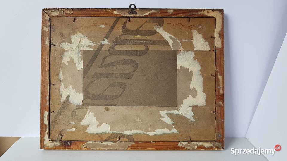 Stary obrazek grafika Hans Schmidt 18771958 śląskie Dąbrowa Górnicza