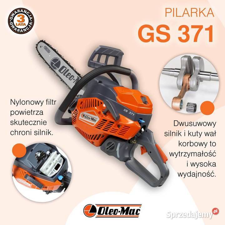 OLEOMAC GS 371 13325 PIŁA PILARKA PRZECINARKA wielkopolskie Opalenica