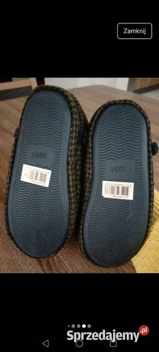Buty kapcie pantofle kratka pepitka Krosno