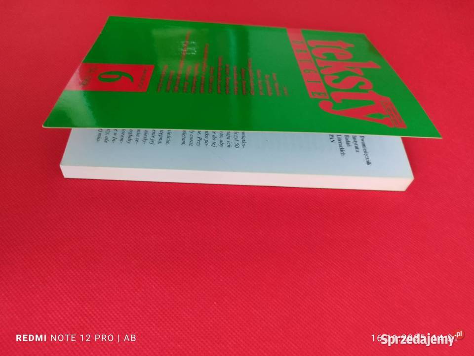 Teksty Drugie 6 54 1998 IBL PAN Katowice