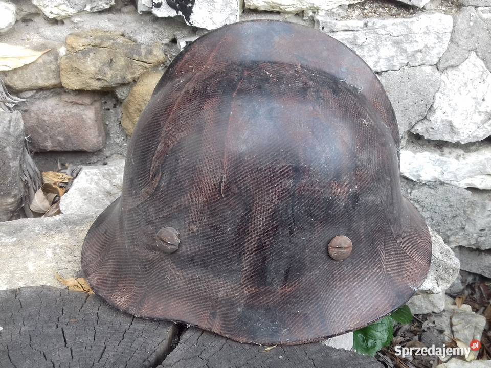 Stary hełm strażacki bakelitowy zabytek PRL Dąbrowa Górnicza sprzedam