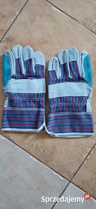 Rękawice robocze skórzane drelichowe r10 nowe Sieradz sprzedam