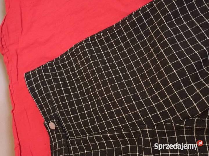 Spodnie w kratkę marki HM podlaskie Hajnówka