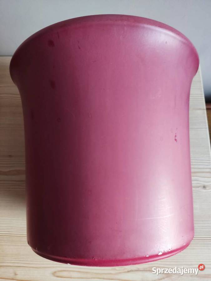 Donica doniczka ceramiczna odcień bordowy fi 29 Głuchołazy