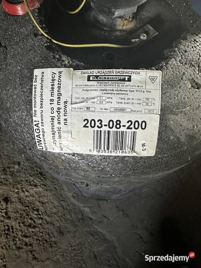Elektromet WGJg podgrzewacz ciepłej wody 80l