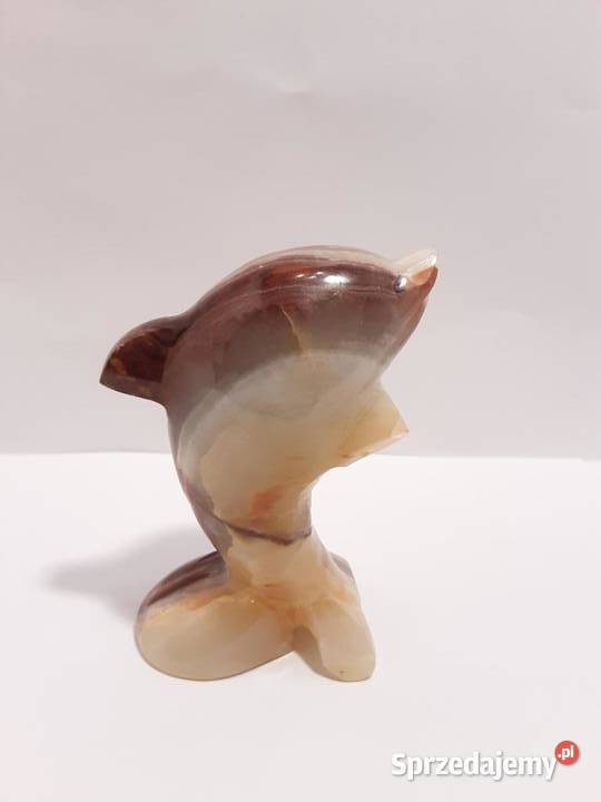 Zestaw 2 figurek delfiny z marmuru Warszawa