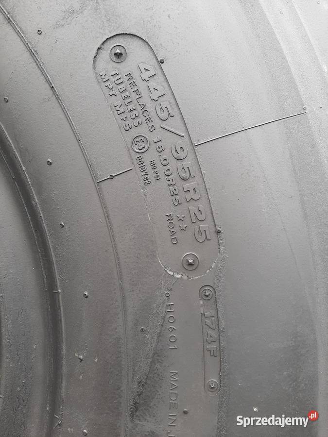 Opona używana przemysłowa 44595R25 BRIDGESTONE