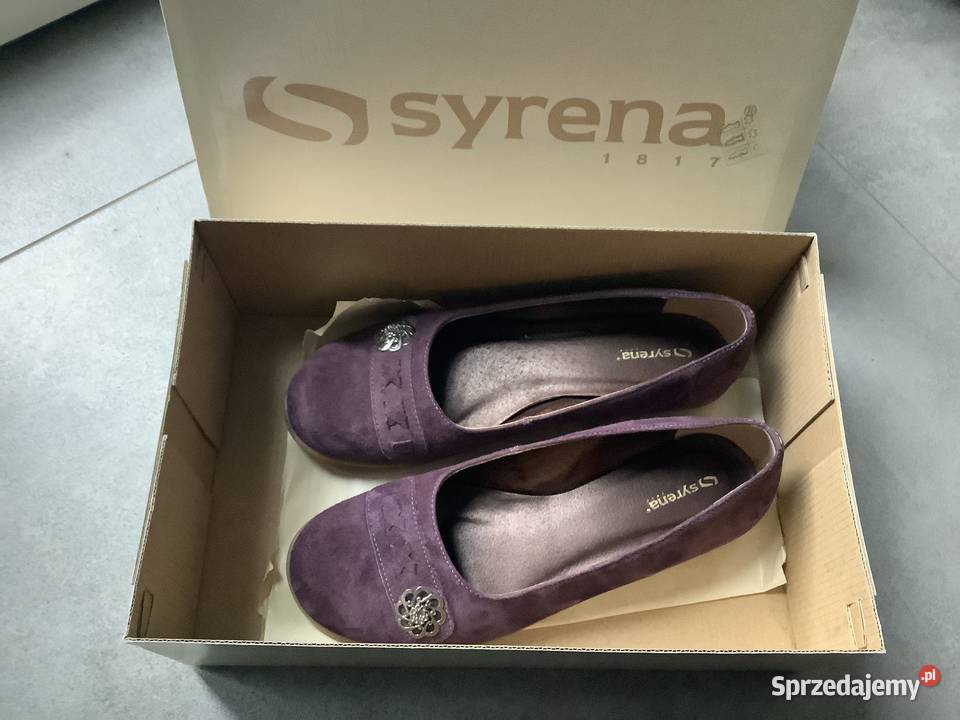 Zamszowe baleriny mazowieckie Jachranka