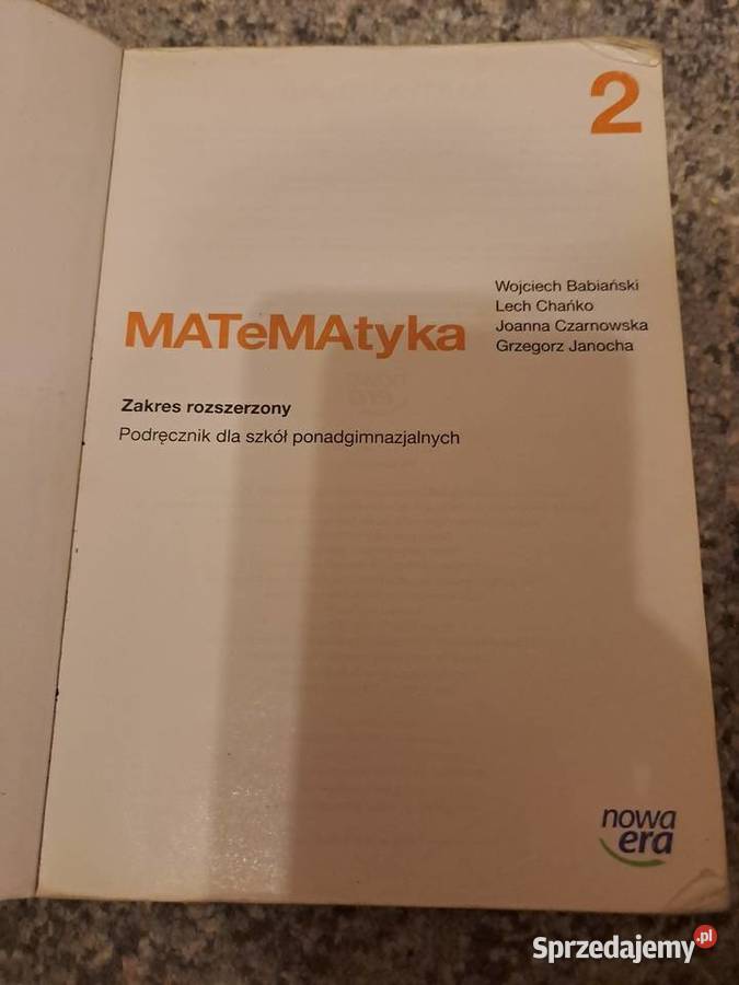 Matematyka 2 Nowa era Wrocław sprzedam